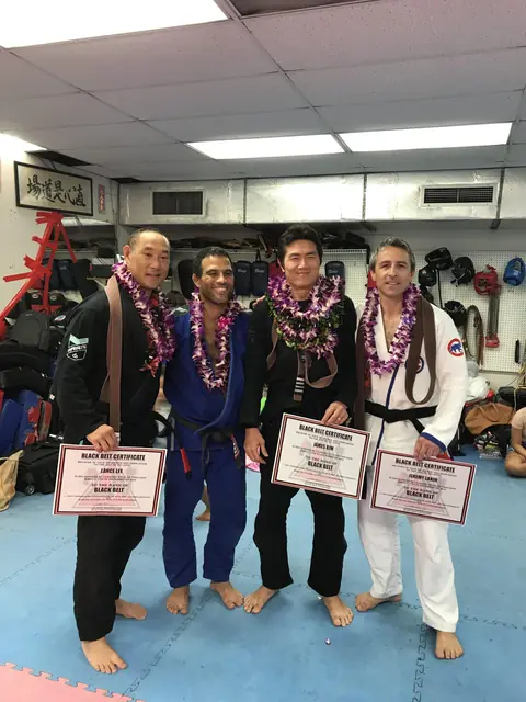 New black belts with certificates